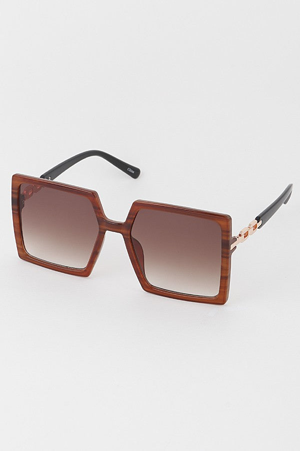 Oversized Square Sunglasses-Multi