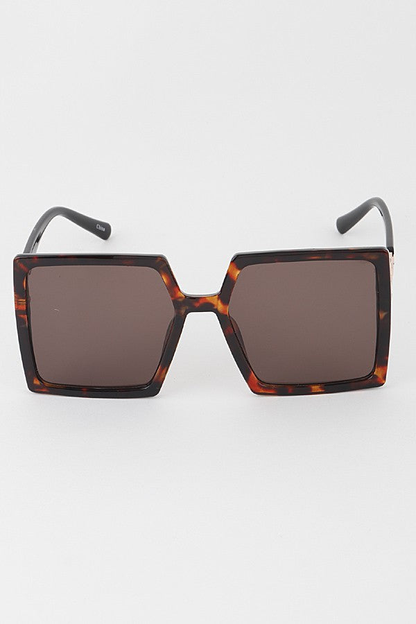 Oversized Square Sunglasses-Multi