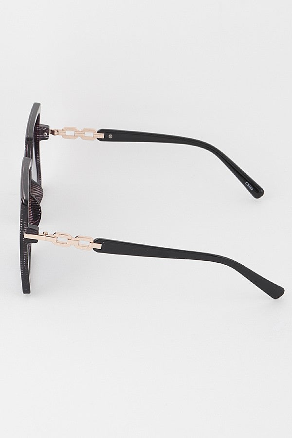 Oversized Square Sunglasses-Multi