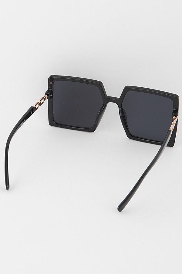 Oversized Square Sunglasses-Multi