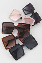 Oversized Square Sunglasses-Multi