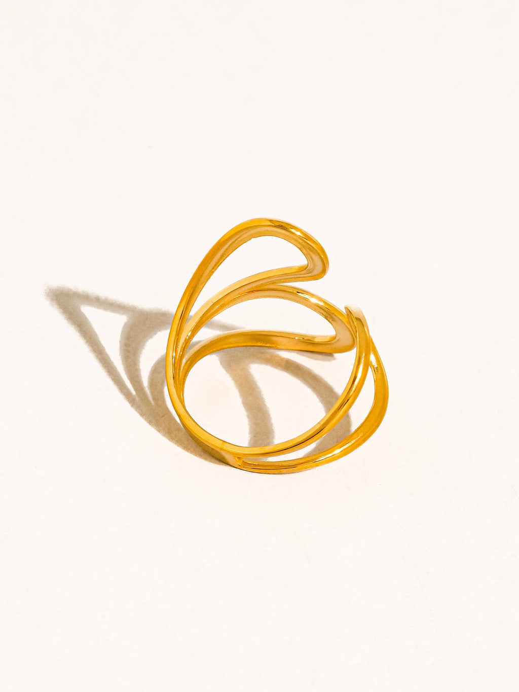 Abstract swirl ring on a white background