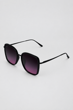 Black smokeshow sunglasses with gradient lenses on a white background, 