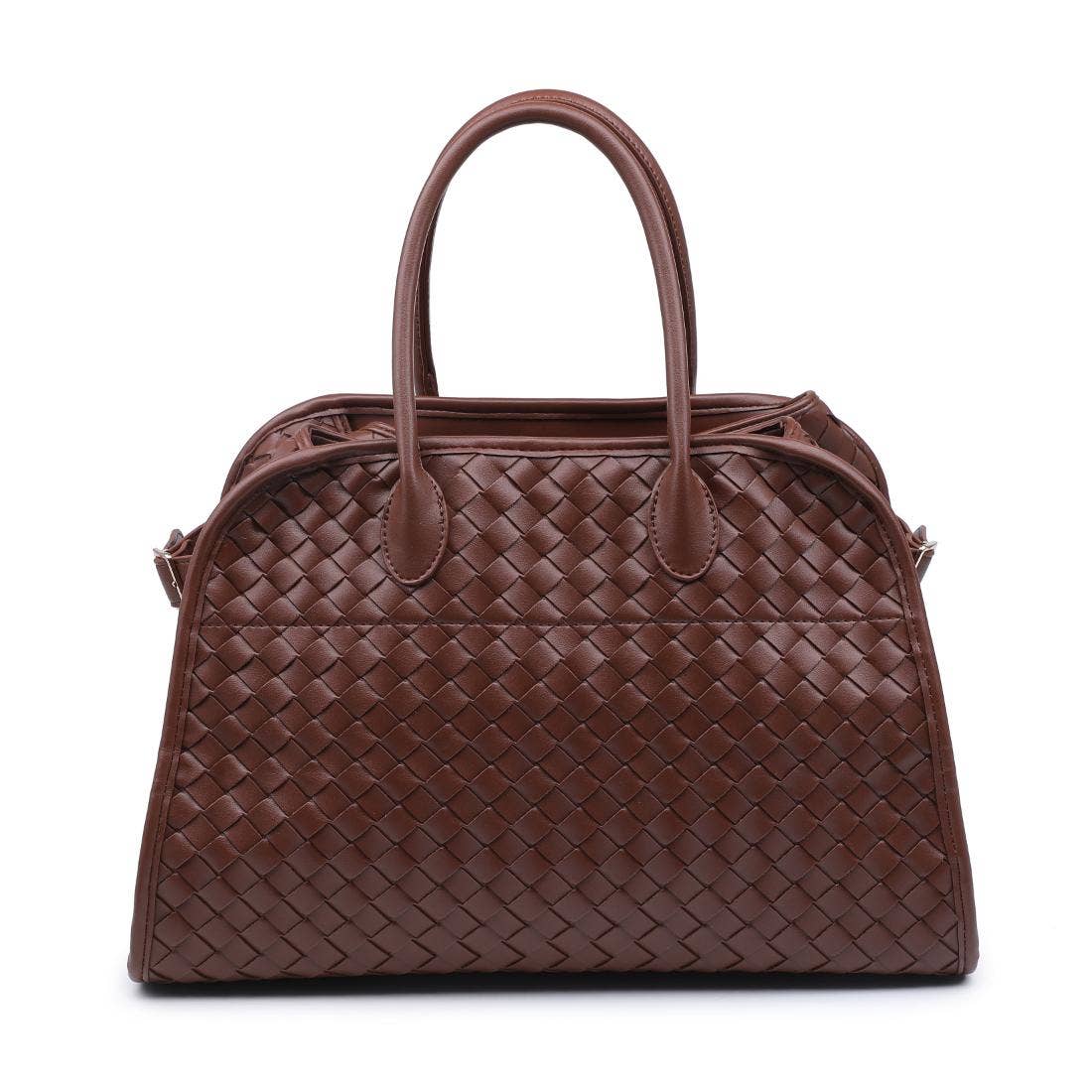 Woven Tote-Brown