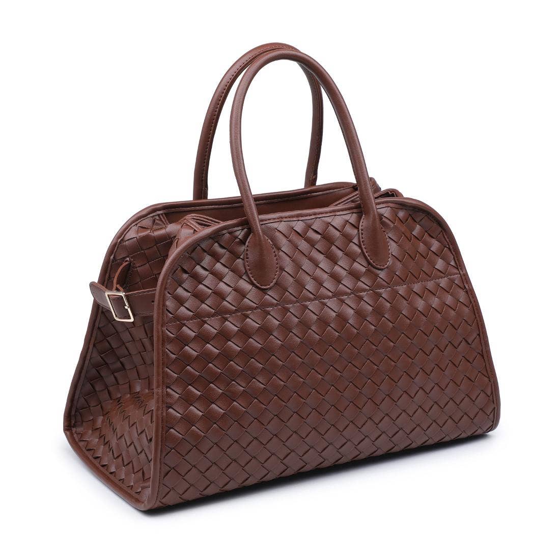 Woven Tote-Brown
