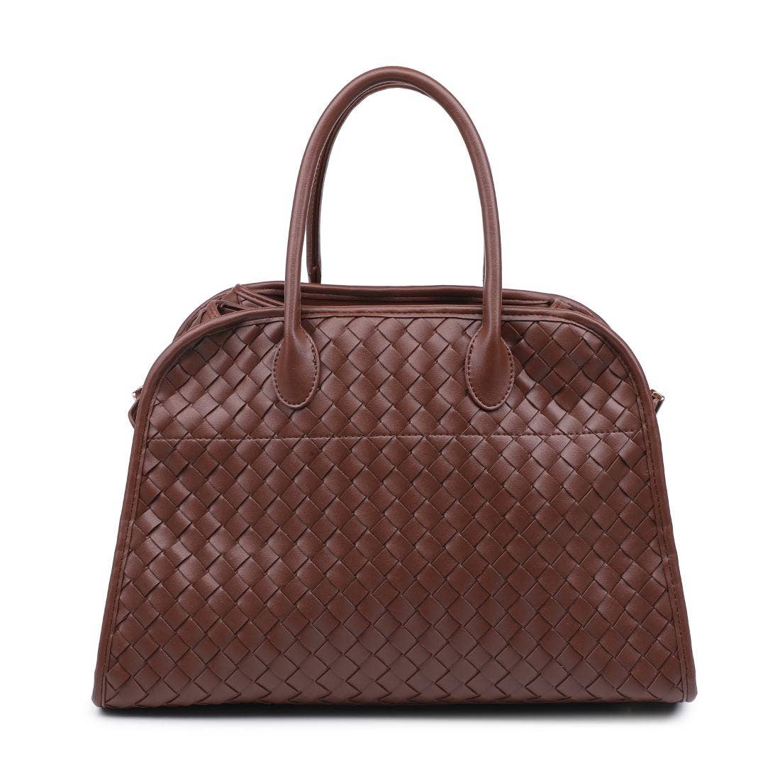 Woven Tote-Brown