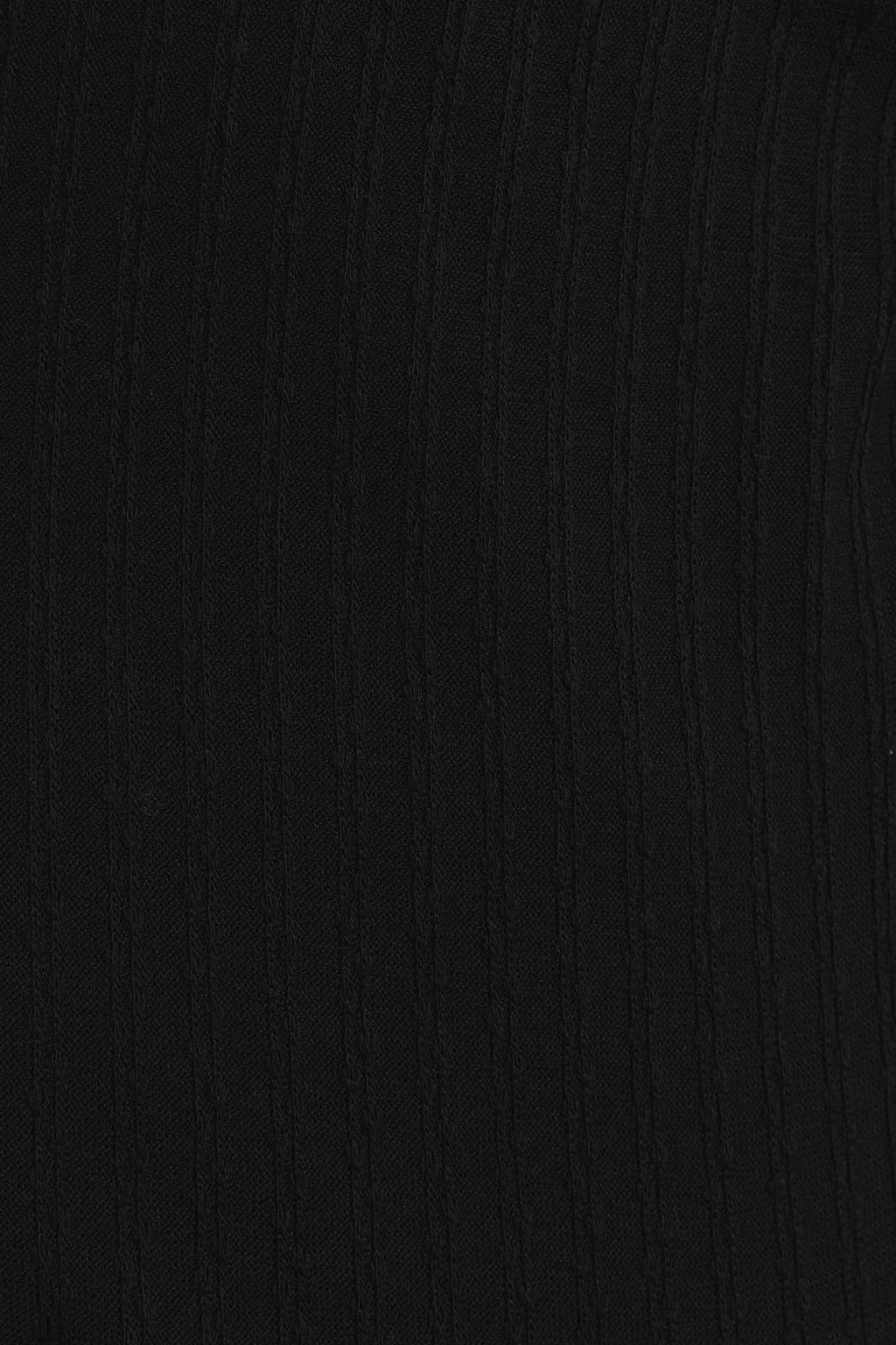 Side Ruching Tie Tank Top and Wide Leg Pant Set-Black