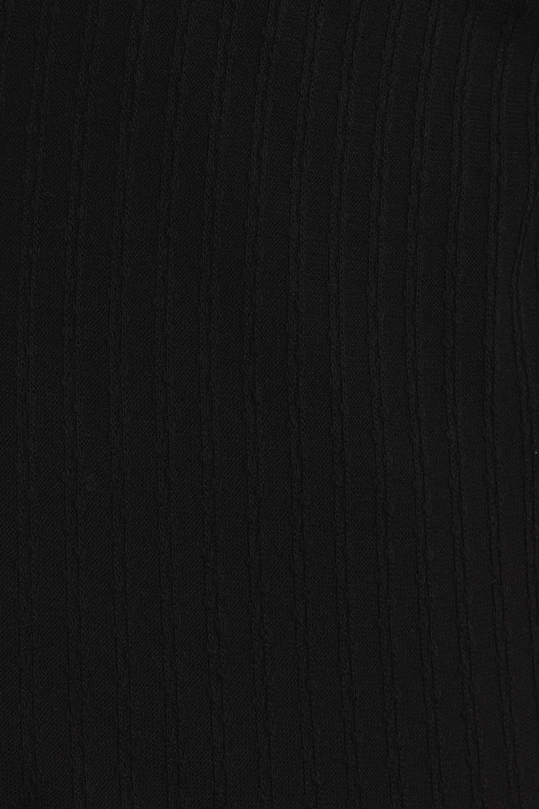 Side Ruching Tie Tank Top and Wide Leg Pant Set-Black