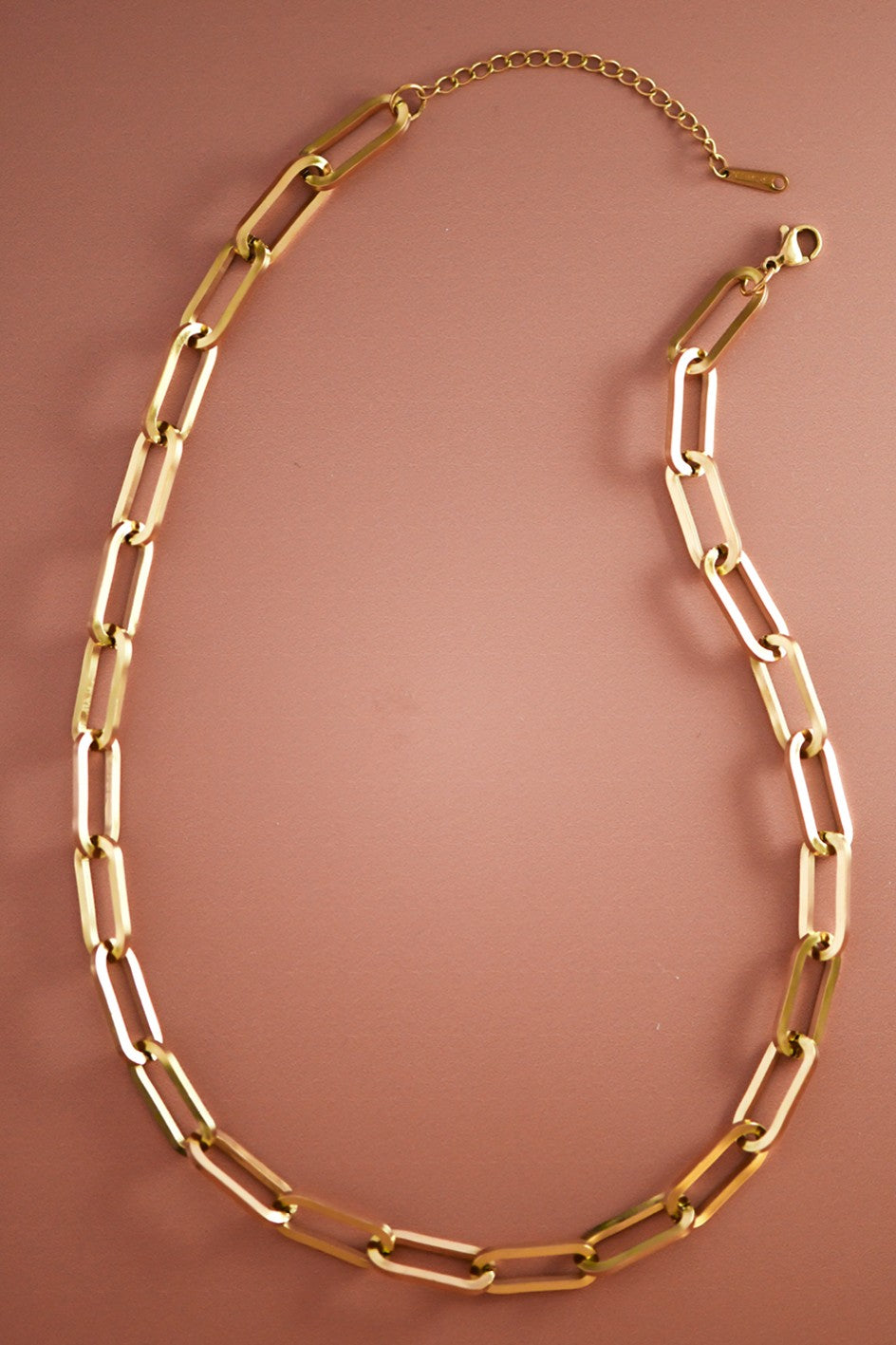 Chain Link Necklace-Gold