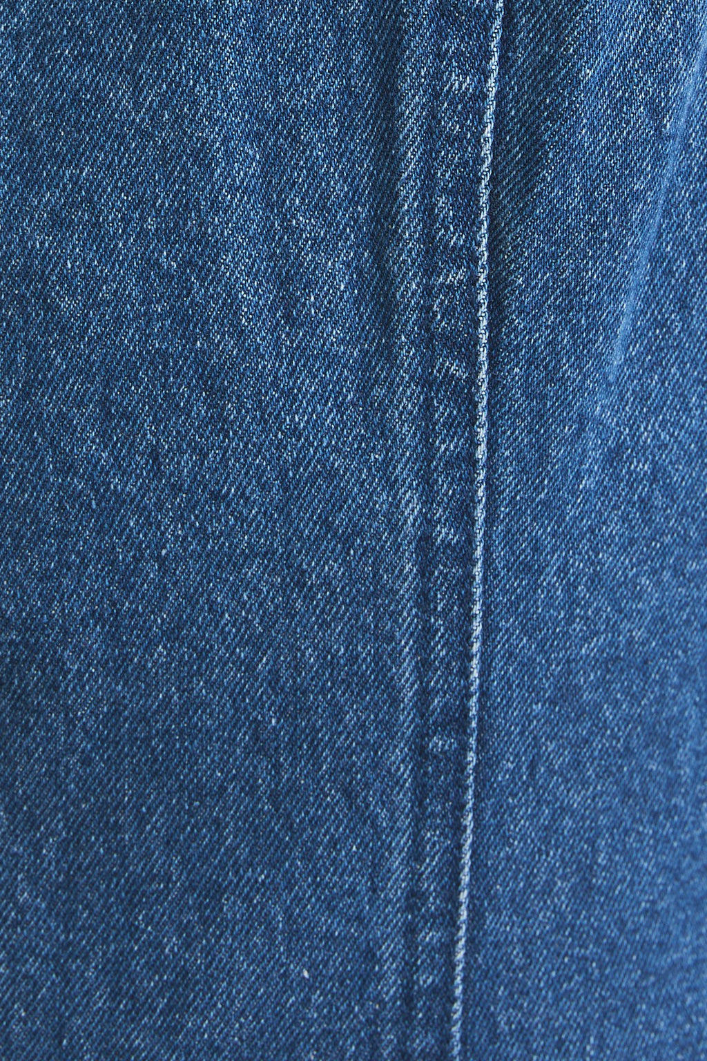 Sleeveless Button Down Denim Dress-Medium Denim