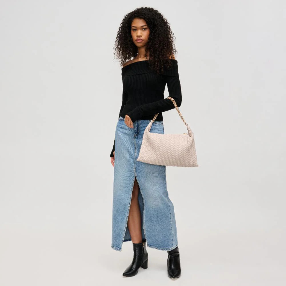 Vegan Leather Should Bag-Oatmilk