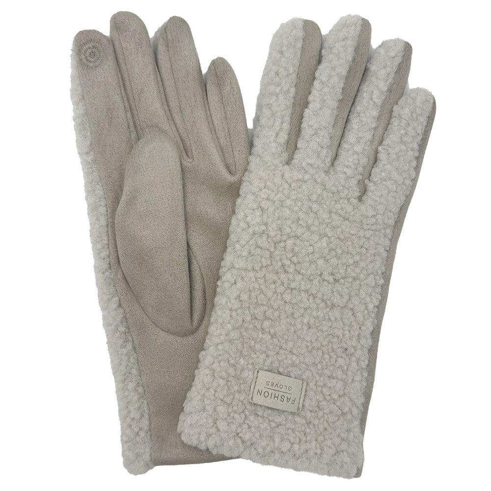 Sherpa Gloves-Ivory