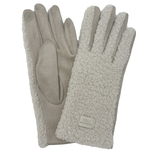 Sherpa Gloves-Ivory