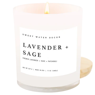 Soy Candle-Lavender + Sage