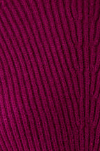 Close-up of a magenta knit pattern