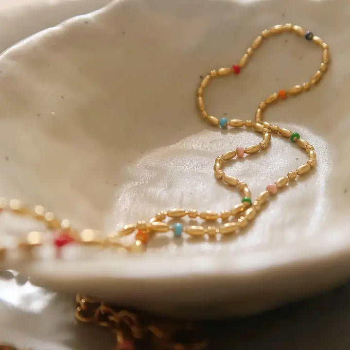 Petite Beaded Necklace-Multi