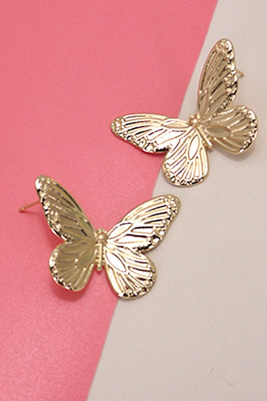 Butterfly Earrings-Gold