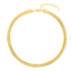 Women's 18K Gold-Plated Non-Tarnish Mesh Link Necklace