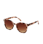 Light tortoise round sunglasses
