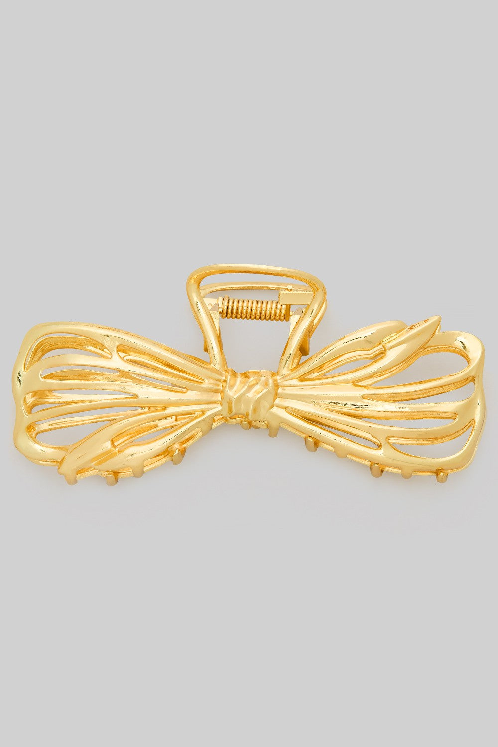 Cut Out Bow Hair Claw-Gold