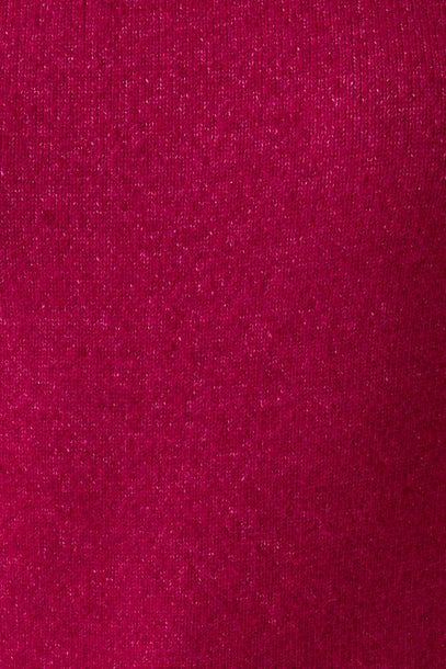 Berry knit sweater fabric sample