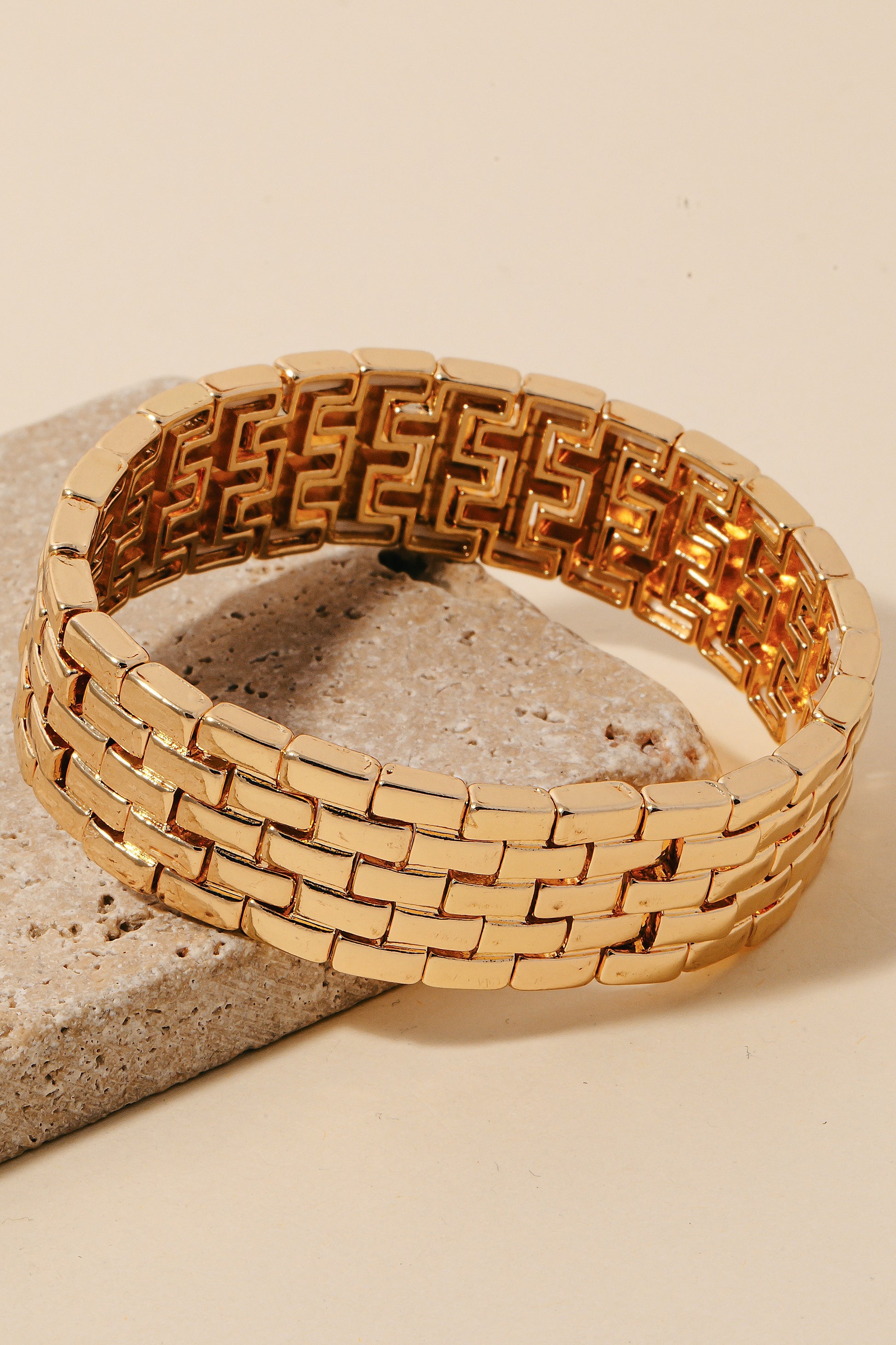 Watch Chain Elastic Bracelet-Gold