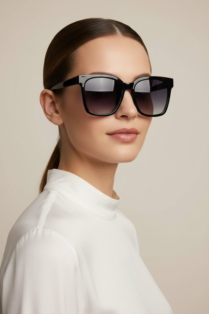 Polarized Square Sunglasses-Multi