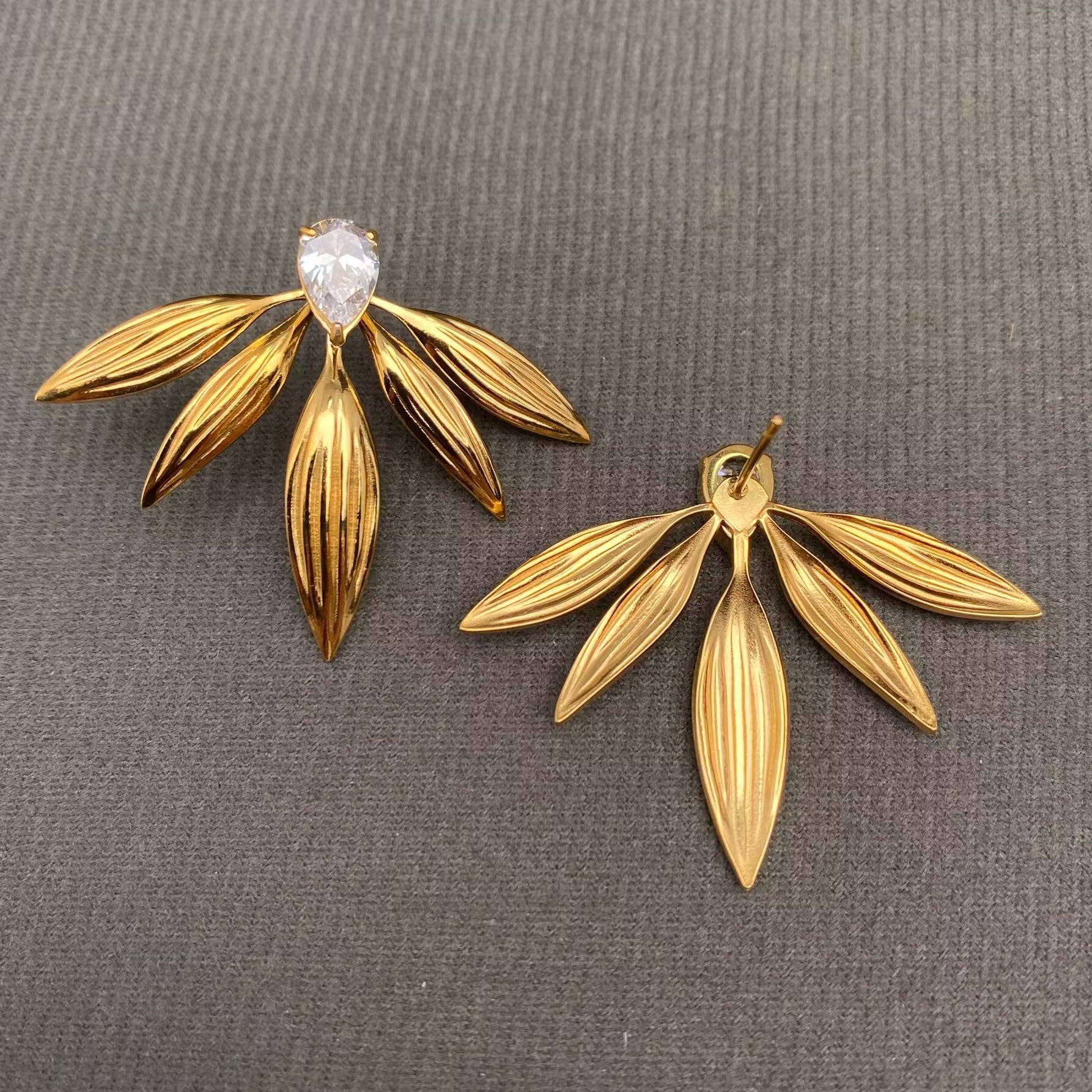 Palona Zircon Inlaid Earrings