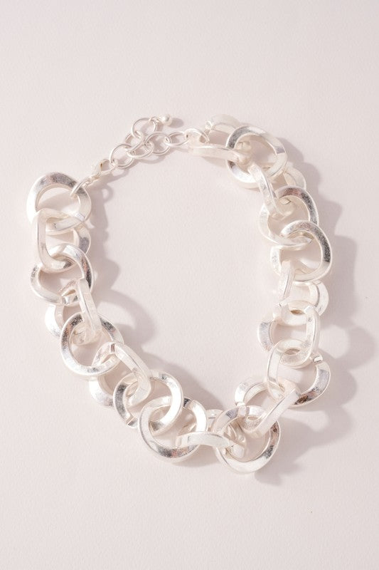 Parker Chain Necklace-Silver